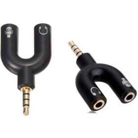 Resim KEEPRO Kulaklık Mikrofon Birleştirici 3.5 Mm 4 Boğumlu Çevirici Aparat 