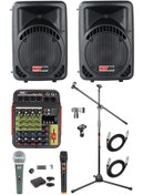 Resim Lastvoice Ample Little Paket-2 Aktif hoparlör ve Mixer Full Ses Sistemi Seti 