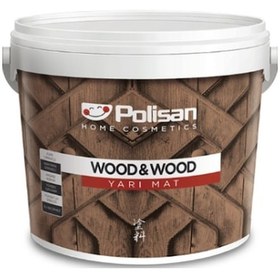 Resim Polisan Wood&wood Anti Aging Ahşap Verniği Yarı Mat Su Bazlı Şeffaf 2,5 Lt 