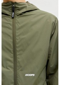 Resim Jack & Jones Jcoclub Windbreaker Erkek Kapüşonlu Rüzgarlık Mont Hafif Yağmurluk Yeşil 