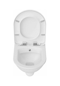 Resim Creavit Selin Asma Klozet Sl320.00 + Tefen Klozet Kapağı Kc2201 2'li Set Beyaz 