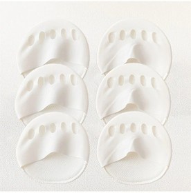 Resim Gateesat 3 Çift Beyaz Yaz İpek Kadın Yüksek Topuk Tabanlık Ayak Bakımı Yumuşak Kaymaz 