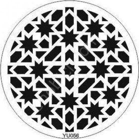 Resim Yuvarlak Desenler Stencil Şablon (30x30) YU-056 