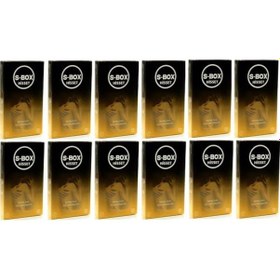 Resim S-Box Hisset Ekstra İnce Prezervatif 12'li x 12 