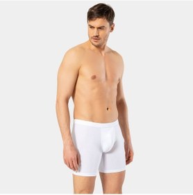 Resim Cacharel Erkek Likralı Uzun Boxer Bel Bantlı 1336/beyaz 