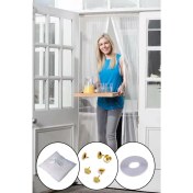 Resim Mıknatıslı Kapı Sinekliği Tül Perde 105 x 210 cm (4887) 