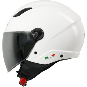 Resim SWAY 765 Gloss White Güneş Vizörlü Kask 