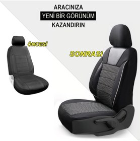Resim Mevas Sport Serisi Volkswagen Golf İle Uyumlu Tam Set Oto Koltuk Kılıfı 