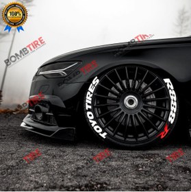 Resim bombtire Toyo Tires R888r Lastik Yazısı 2.5 Cm Orijinal Ürün 4 Adet Araç Ve Motorsiklet Için 
