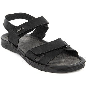 Resim Muya Araw Anatomik Taban Ayarlanır Cırtlı Erkek Sandalet Siyah 