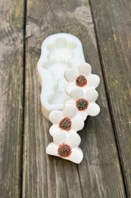 Resim Rufus Concept Yonca Çiçeği Sütun Tekli Silikon Mum Kalıbı 