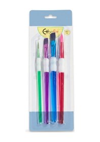 Resim Bafix Fırça Seti Set-13 Şeffaf Renkli 4 Lü Bfx-fır0004 