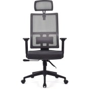 Resim Herkese Mobilya Perla Siyah Fileli - Deri Pls Makam Koltuğu Ofis Koltuğu 