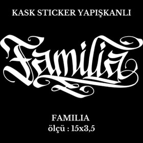 Resim Motor Kask Sticker FAMILIA 