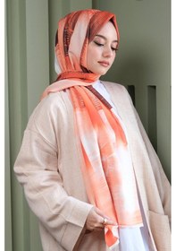 Resim Afvente Soyut Desen Açık Kahverengi Pamuk Şal Çok Renkli 
