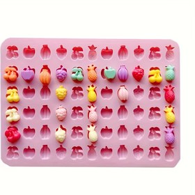 Resim Silikon Şeker Kalıpları - Mini Gummy ve Çikolata Yapımı için Pişirme, Kurabiye, Şekerler ve Balmumu Erirler - Meyve Şeklinde Buz Küpü Kalıpları, Pişirme Temel Gereksinimleri | Meyve Şeklinde Kalıplar | Dayanıklı Silikon 