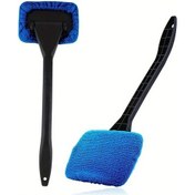 Resim Willowhaven Premium Araç Camı Temizleme Fırçası Seti Yeşil Mavi 2li Fırça Ve Bez 