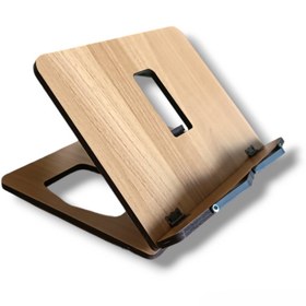 Resim hü ma tasarım ve aksesuar Hüma Ahşap Tablet Telefon Tutucu Ayarlanabilir Kitap Okuma Sehpası Standı Rahle 