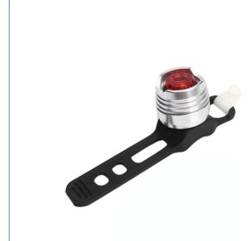 Resim Profisher Bisiklet LED Kuyruk Ikaz Işık Şarj Edilebilir Dahili Pil Edilebilir USB Kablo Gümüş 