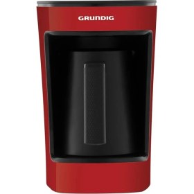 Resim Grundig Türk Kahve Makinesi 5 Fincan Kapasitesi Kırmızı 