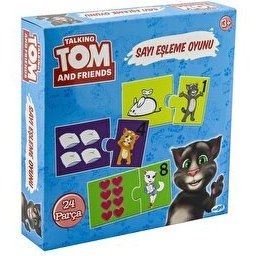 Resim Konuşan Kedi Tom Sayı Eşleme Oyunu 