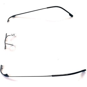 Resim EYM Siyah Titanyum Güneş Gözlük Çerçevesi Menteşeli 