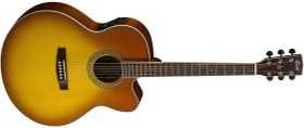 Resim Cort CJ5X-HBS Elektro Akustik Gitar | Jumbo Cutaway - Honey Burst 