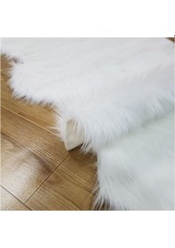 Resim Halıportalı Doğuş Beyaz Kuzu Post Peluş Halı A Post Beyaz (461069054) 