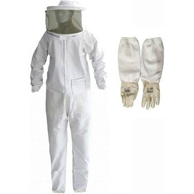 Resim Sedef Beekeepıng Arıcı Tulum Maske + Arıcı Uzun Eldiven Kıyafet Set XL 