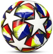 Resim Telvesse Futbol Topu Neon Şampiyonlar Ligi Dayanıklı Sert Zemin Halı Saha Futbol Topu 061 Kırmızı 
