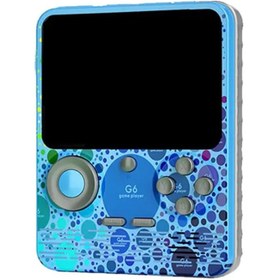 Resim ScHitec G6 Retro 3.5 inç Tv Bağlanan 2.Joystickli Oyun Konsolu Mavi (666 Klasik Oyunlar) 