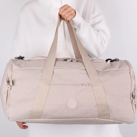 Resim Bagacar UR6020 Bej Klinkır Kumaş Plaj Spor ve Seyahat Çantası 