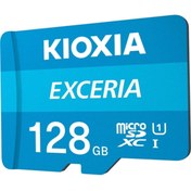 Resim Kioxia 128gb Exceriag2 Micro Sdxc U1 V30 4k 100-50 Microsd Kart 
