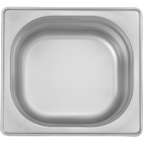 Resim ÖZTİRYAKİLER Gastronorm Küvet, Standart, Gn 1/6, 17.6x16.2x6.5 Cm (1/6-065) 