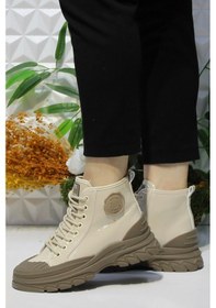 Resim Guja 24k311-4 Bej Rugan Yumuşak Esnek Kaymaz Taban Kadın Bot 001 