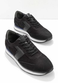 Resim Bambi Siyah Nubuk Hakiki Deri Erkek Sneaker E01556090801 