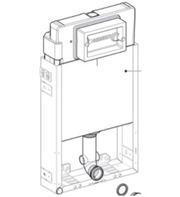 Resim Geberit Delta Gömme Rezervuar Boş Gövdesi 110.170.00.1 