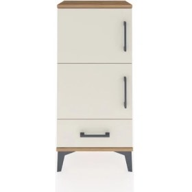 Resim Arges Komodin 4 Raflı Tek Çekmeceli 2 Kapaklı 44X30X96 Çam-Aytaşı 