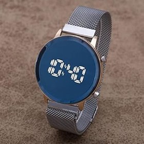 Resim Kadın Şık Dijital Led Watch Mıknatıs Kordon Ayna Kadran Kol Saati ST-303940 
