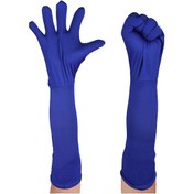 Resim Xindoker Elastik Liften Yapılmış Mavi Fotoğraf Çekim Ve Arka Plan Ayırma Uzun Eldiveni 