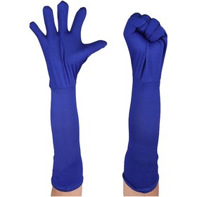 Resim Xindoker Elastik Liften Yapılmış Mavi Fotoğraf Çekim Ve Arka Plan Ayırma Uzun Eldiveni 