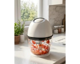 Resim Şarjlı Mini Doğrayıcı 450 ml Kablosuz Sebze Doğrayıcı 