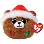 Resim Ty Teeny Puffies Pudding Kahverengi Ayı 10 Cm 