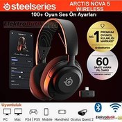 Resim STEELSERIES ARCTIS NOVA 5 WIRELESS VE BLUETOOTH KABLOSUZ OYUNCU KULAKLIGI SIYAH 61670 