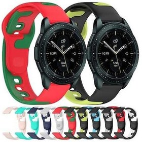 Resim Wondernest Galaxy Classic 46mm 20mm Uyumlu Çok Renkli Bant Samsung Saat Kordonu Sones Silikon 