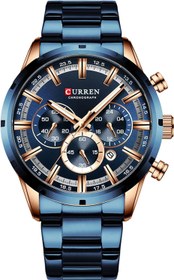 Resim lifcasual 8355 Lüks Klasik İş Kuvars Erkekler İzle 3ATM Su Geçirmez Büyük Büyük Kadran Aydınlık Bilek İzle Takvim Dakika Saniye Kronograf 24 saat Üç Alt Kadranlı Kol Saati Alaşım Kayış Bandı 