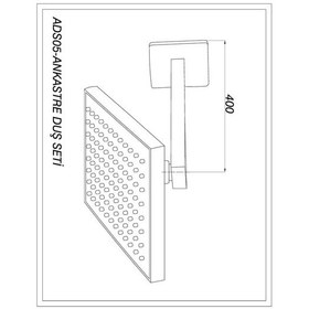 Resim GPD Ankastre Kabin Duş Seti Pedra Krom 