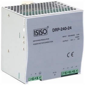 Resim Idrp-240-24 - 240W 24Vdc 10A Raya Montajlı Güç Kaynağı 