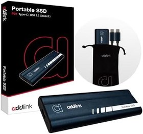 Resim Addlink P21 2TB 2000-1950MB/s USB 3.2 Gen2 Type-C Portable Taşınabilir SSD AD2TBP21B2K 