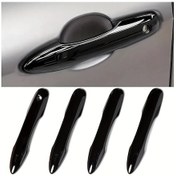 Resim Xuweiwei 2018-2023 Toyota Camry Kapı Kolu Kapakları Bright Black Abs Yapıştırmasız Parlak Siyah Krom 